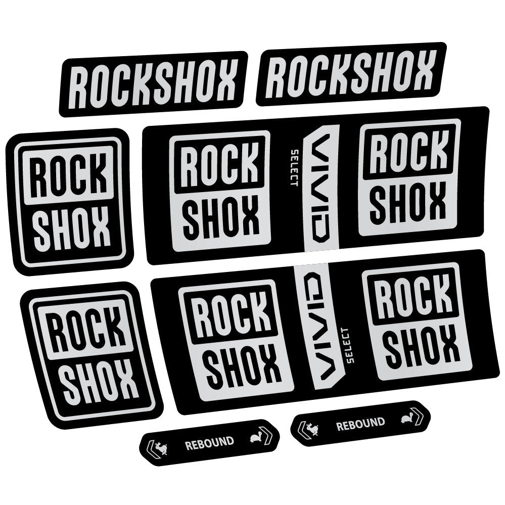 Autocollant RockShox Vivid Coil Select, Shock Absorber, autocollant Vélo vinyle