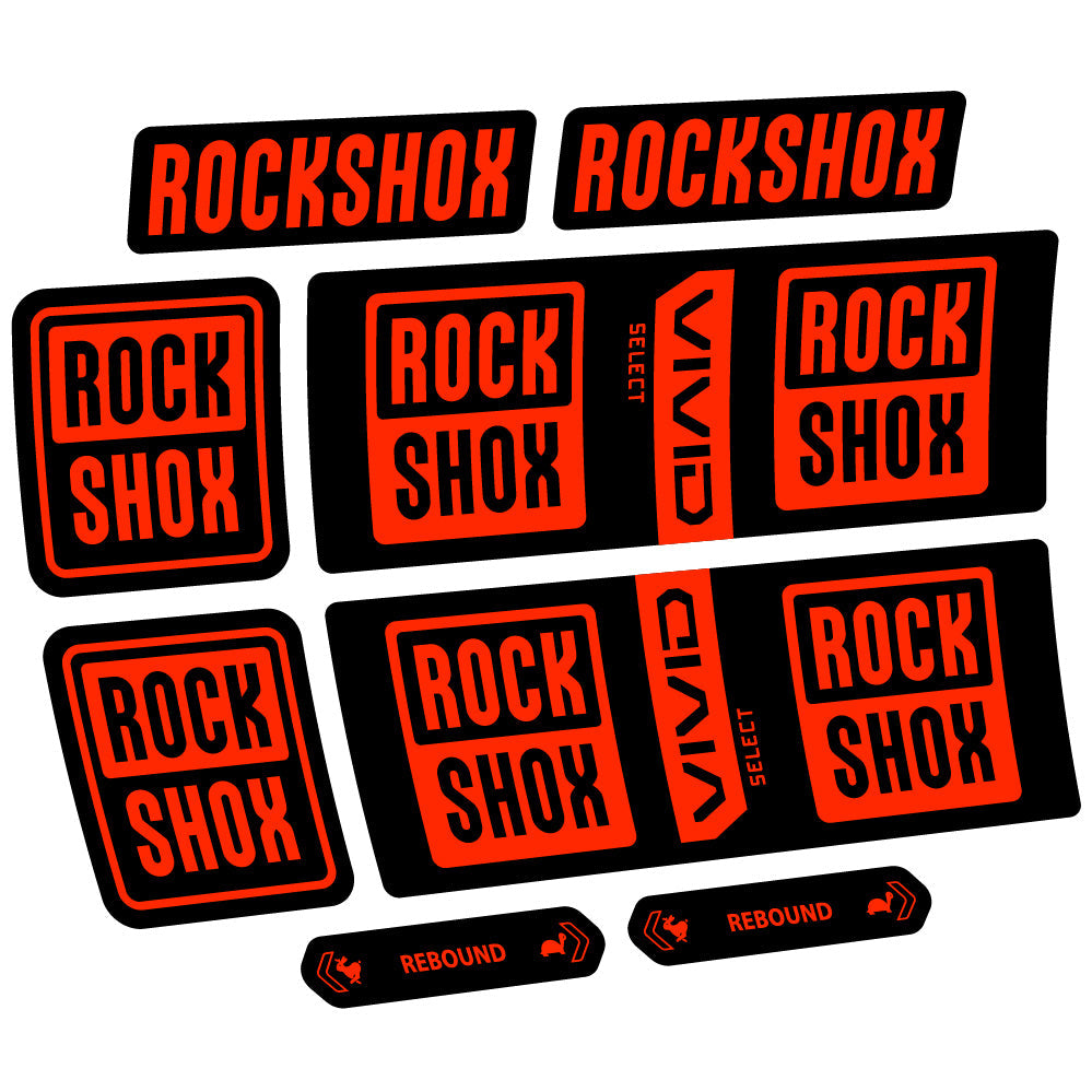 Autocollant RockShox Vivid Coil Select, Shock Absorber, autocollant Vélo vinyle