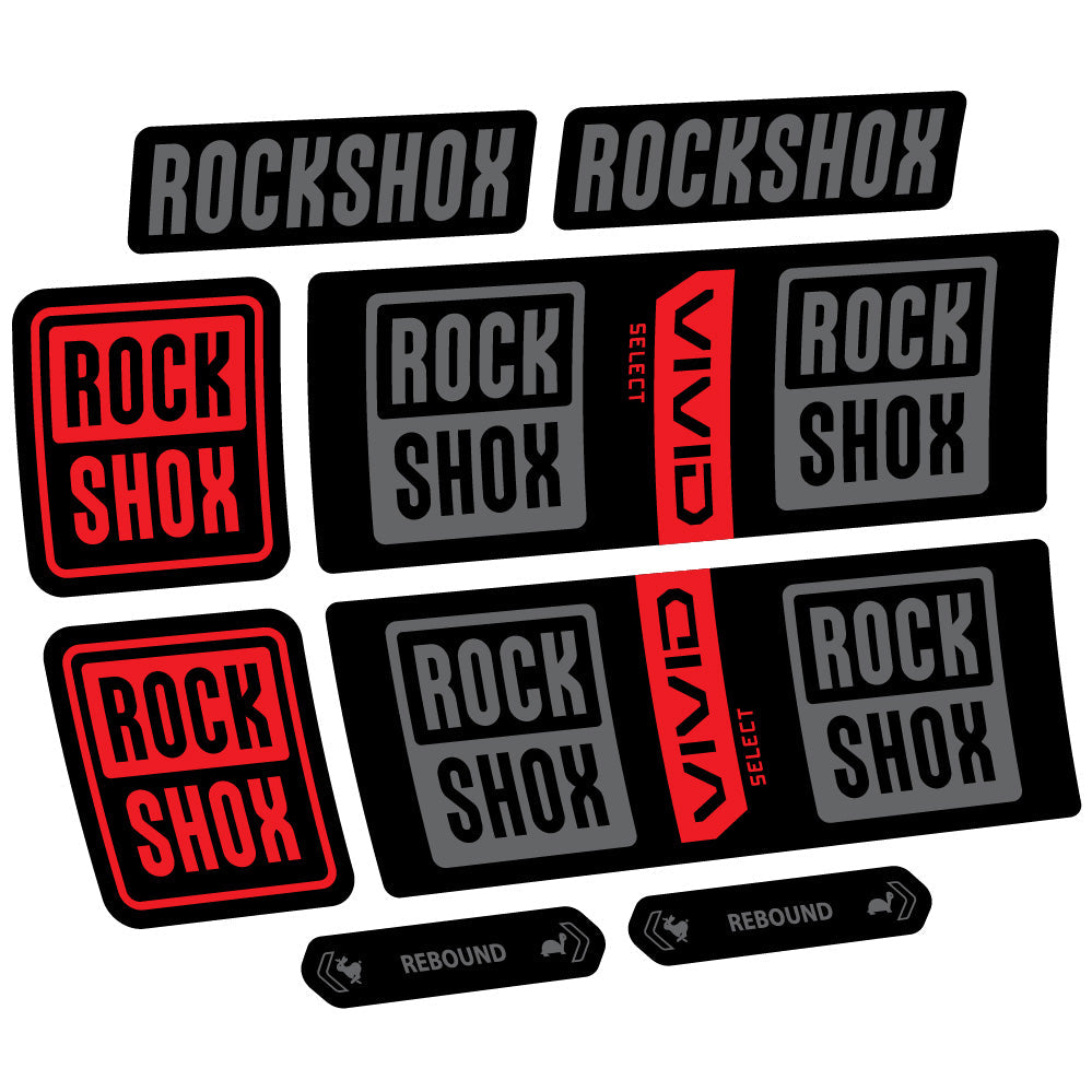 Autocollant RockShox Vivid Coil Select, Shock Absorber, autocollant Vélo vinyle