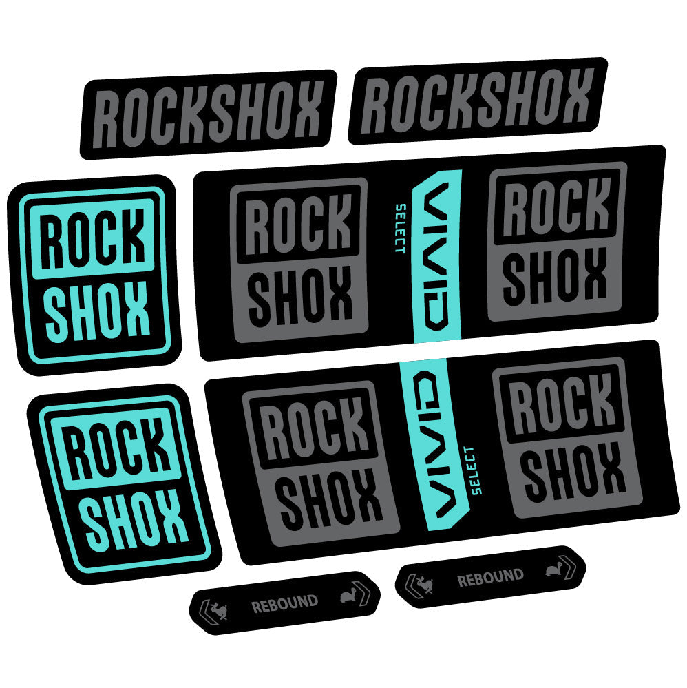 Autocollant RockShox Vivid Coil Select, Shock Absorber, autocollant Vélo vinyle
