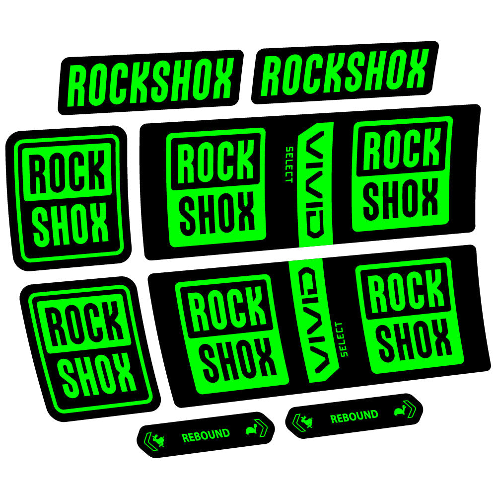 Autocollant RockShox Vivid Coil Select, Shock Absorber, autocollant Vélo vinyle