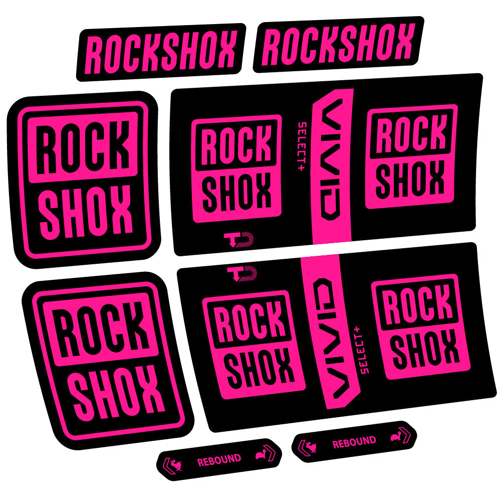 Autocollant RockShox Vivid Coil Select Plus, Shock Absorber, Autocollant vélo vinyle