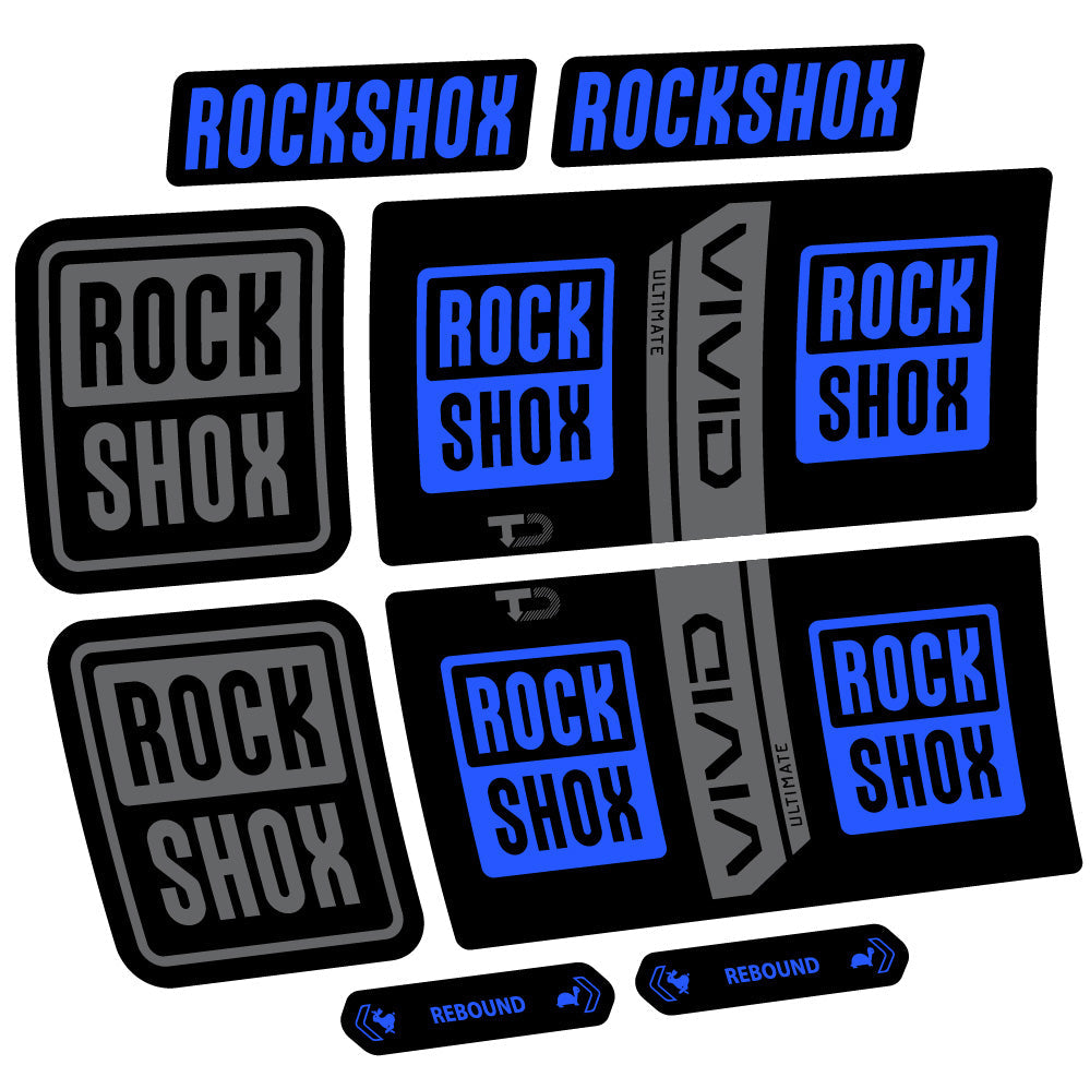 Autocollant RockShox Vivid Coil Ultimate, Shock Absorber, Autocollant vélo vinyle