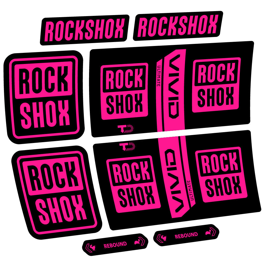 Autocollant RockShox Vivid Coil Ultimate, Shock Absorber, Autocollant vélo vinyle