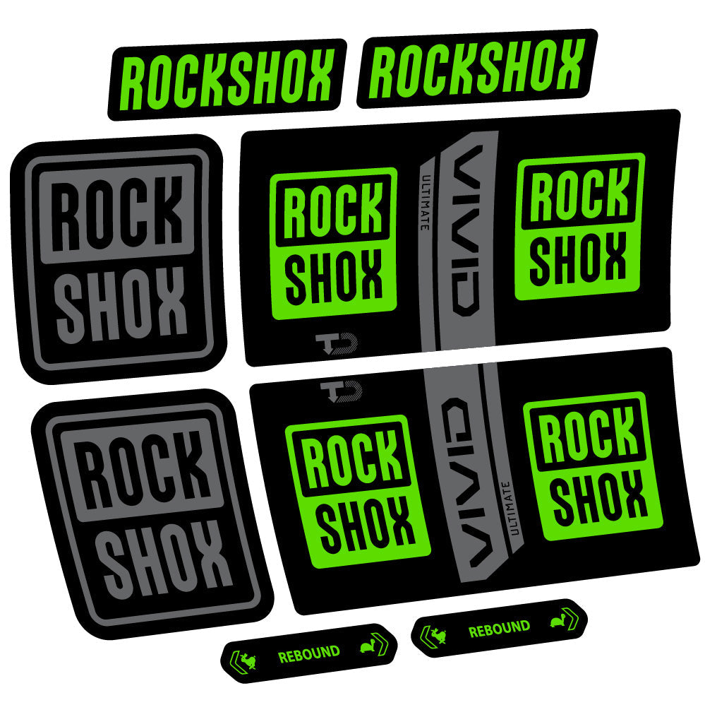 Autocollant RockShox Vivid Coil Ultimate, Shock Absorber, Autocollant vélo vinyle