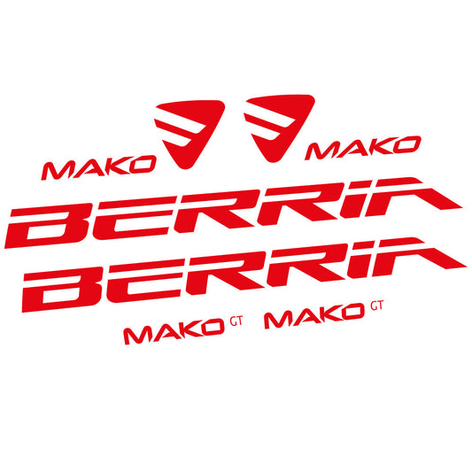 Autocollant Berria Mako GT, Cadre, Vélo vinyle autocollant