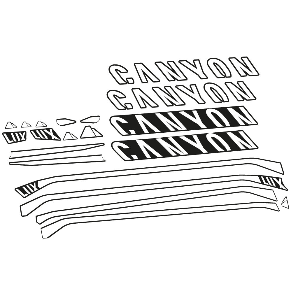 Autocollant Canyon Lux CF 7 2021, Cadre, Vélo vinyle sticker