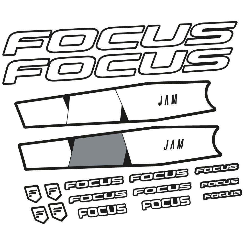 Autocollant Focus Jam 6.8 2021, Cadre, Vélo vinyle sticker