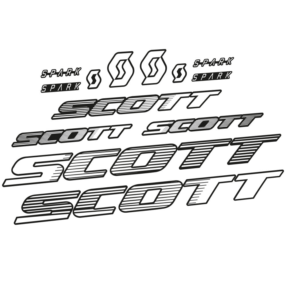 Autocollant Scott Spark RC 2022, Cadre, Vélo vinyle sticker