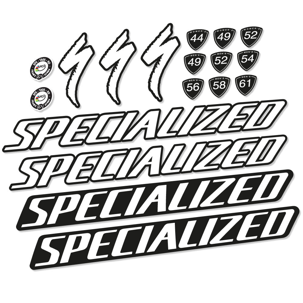 Autocollant Specialized Tarmac Disc Pro Di2 2019, Cadre, Vélo vinyle sticker