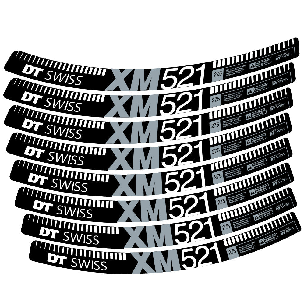Autocollant DT Swiss XM521, Roues VTT 29, Autocollant Vélo vinyle