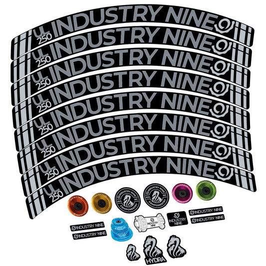 Autocollant Industry Nine Ultralite Carbon, Roues VTT 29, Vélo vinyle autocollant