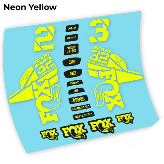Autocollant Fox 32 Kashima 2021, Fourche 29, Vélo vinyle sticker