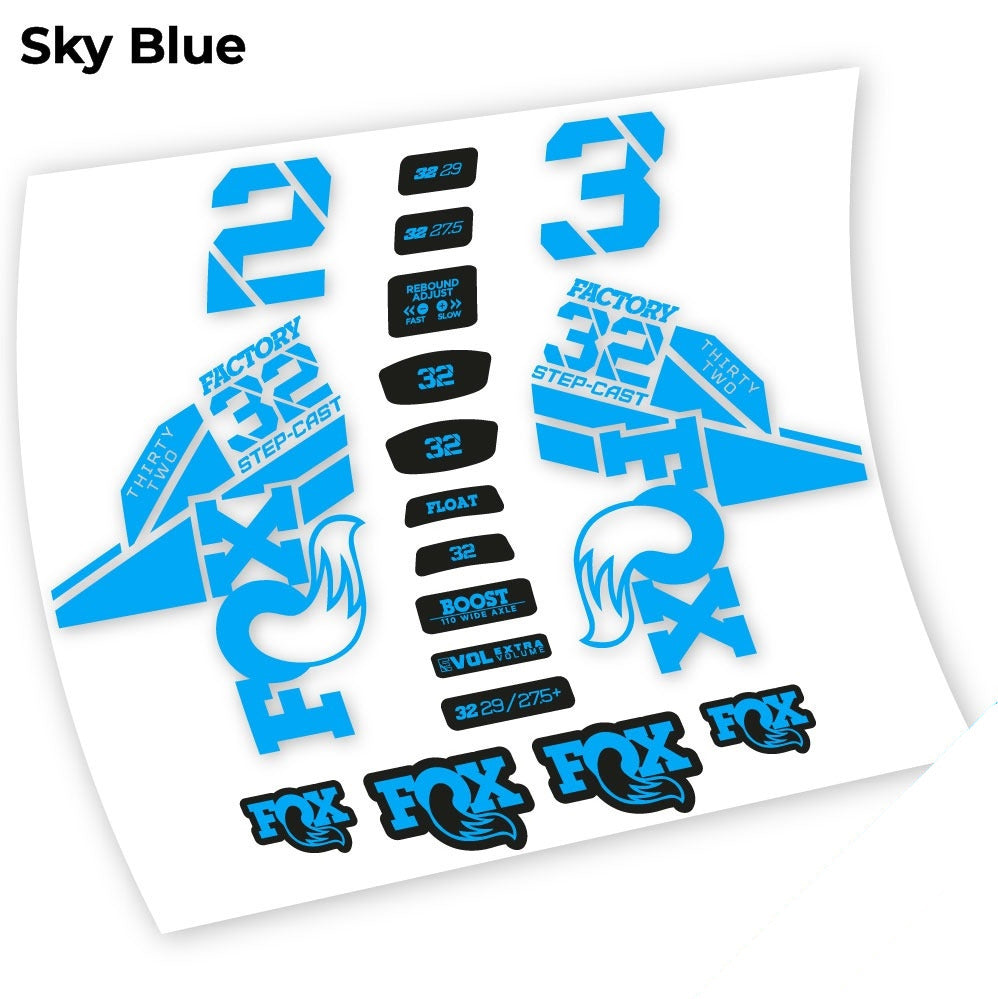 Autocollant Fox 32 Kashima 2021, Fourche 29, Vélo vinyle sticker