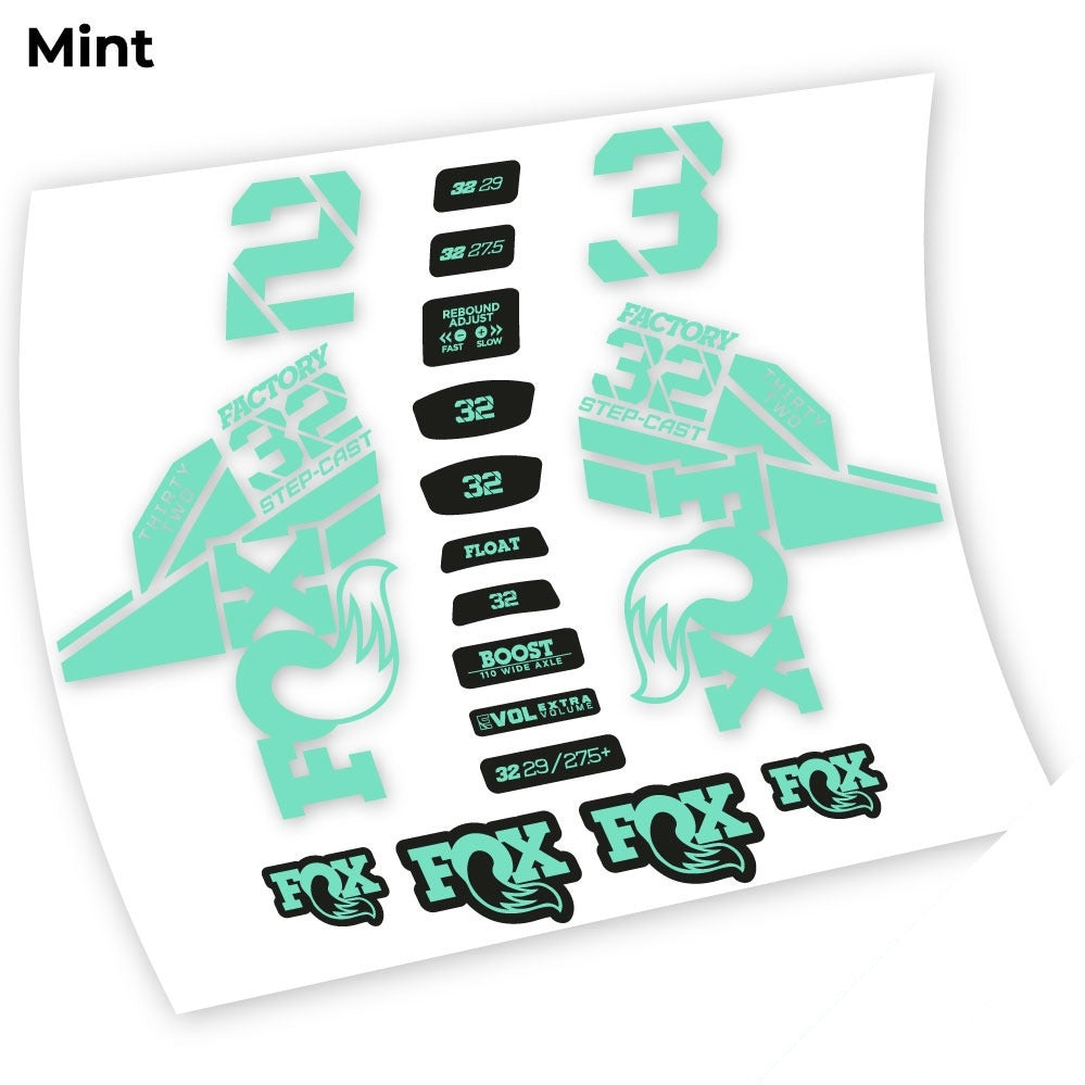 Autocollant Fox 32 Kashima 2021, Fourche 29, Vélo vinyle sticker