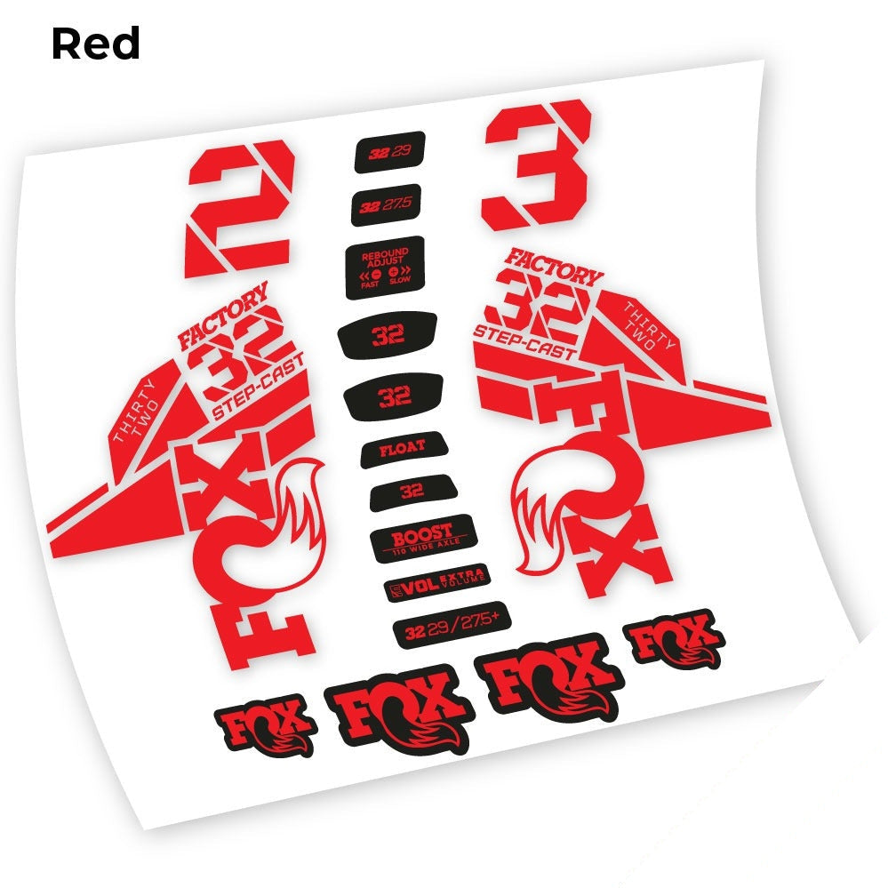 Autocollant Fox 32 Kashima 2021, Fourche 29, Vélo vinyle sticker